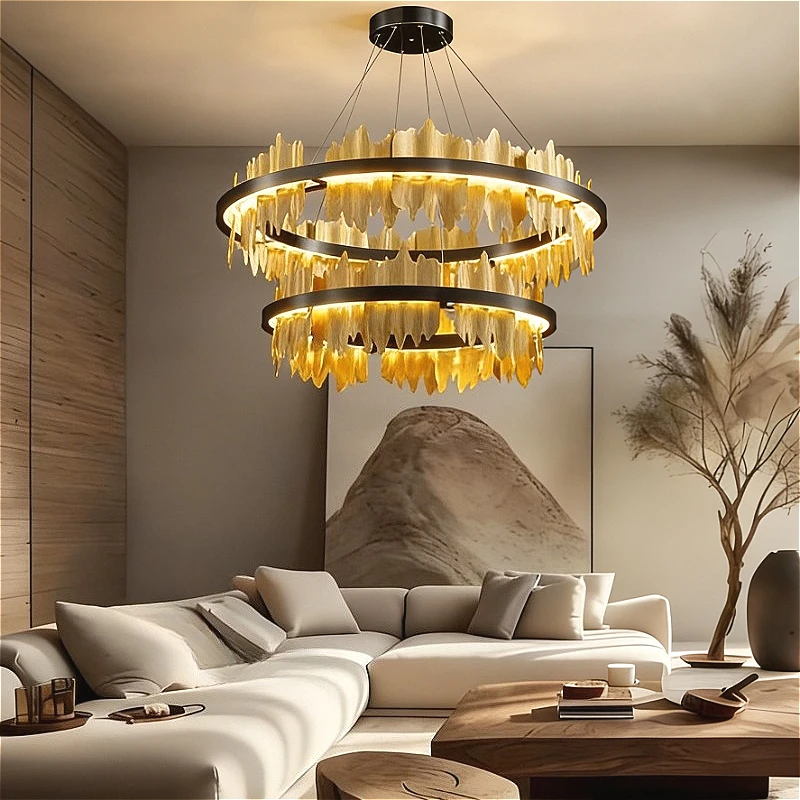 

LED Pendant Light Restaurant Crystal Luxury Stylish Nordic for Master Bedroom Living Room Lobby Villa Chandelier Home Decor Lamp
