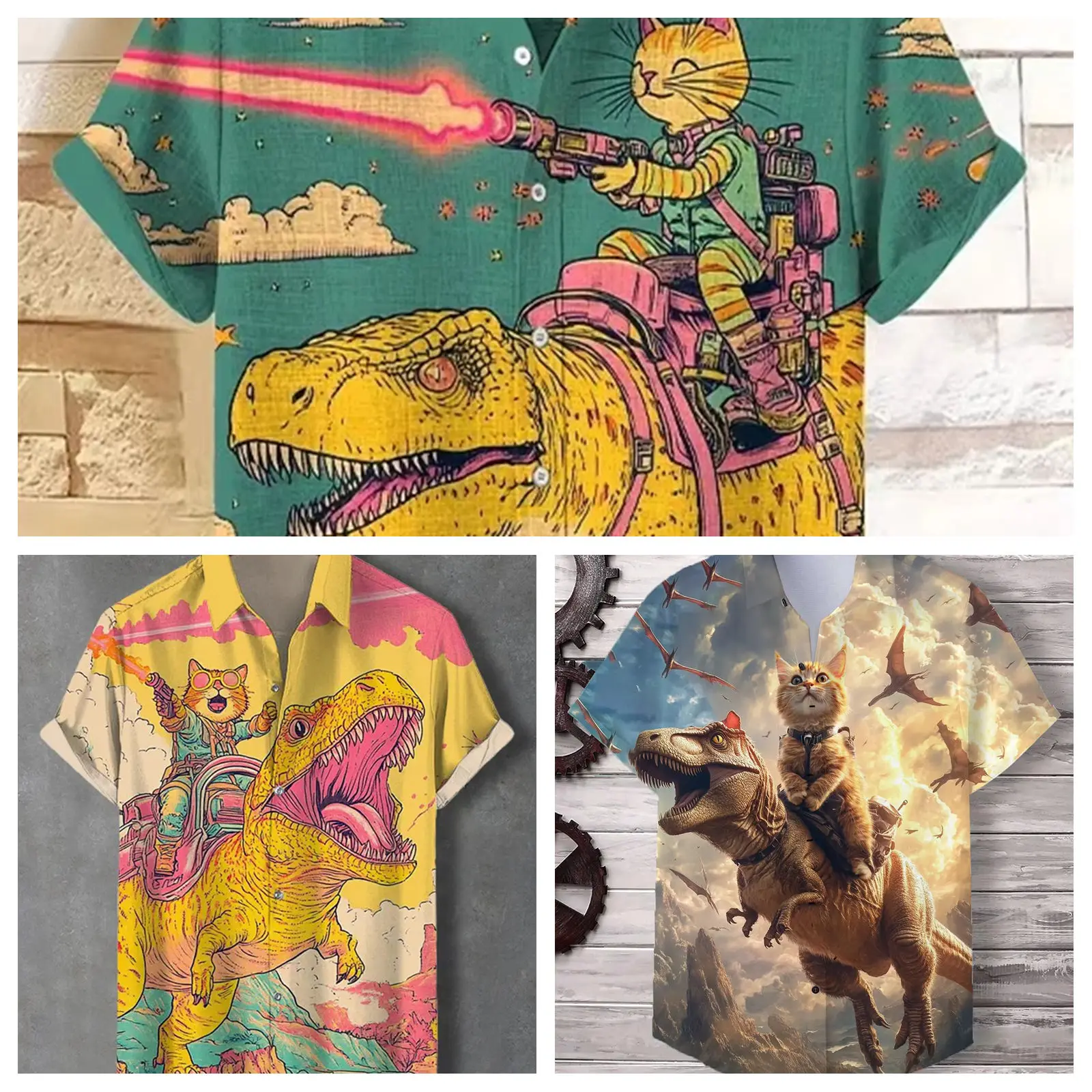 

Мужская рубашка с животными, аниме, кошка, гавайские рубашки с 3d принтом, мужская и женская модная пляжная рубашка на пуговицах, повседневная блузка с коротким рукавом 5xl