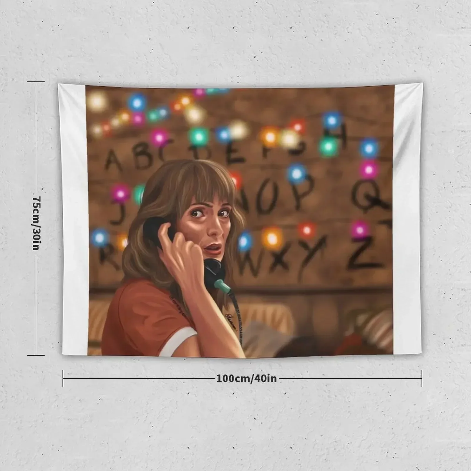 Joyce Byers fanart Tapestry Aesthetics For Room Wall Art Decor For Room Decor Home Tapestry