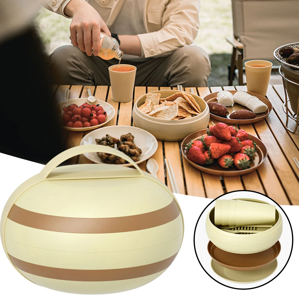 

Кемпинговое снаряжение, набор пластиковой посуды, прочная портативная посуда, аксессуары для кемпинга, принадлежности для кемпинга 캠핑 캠핑용품