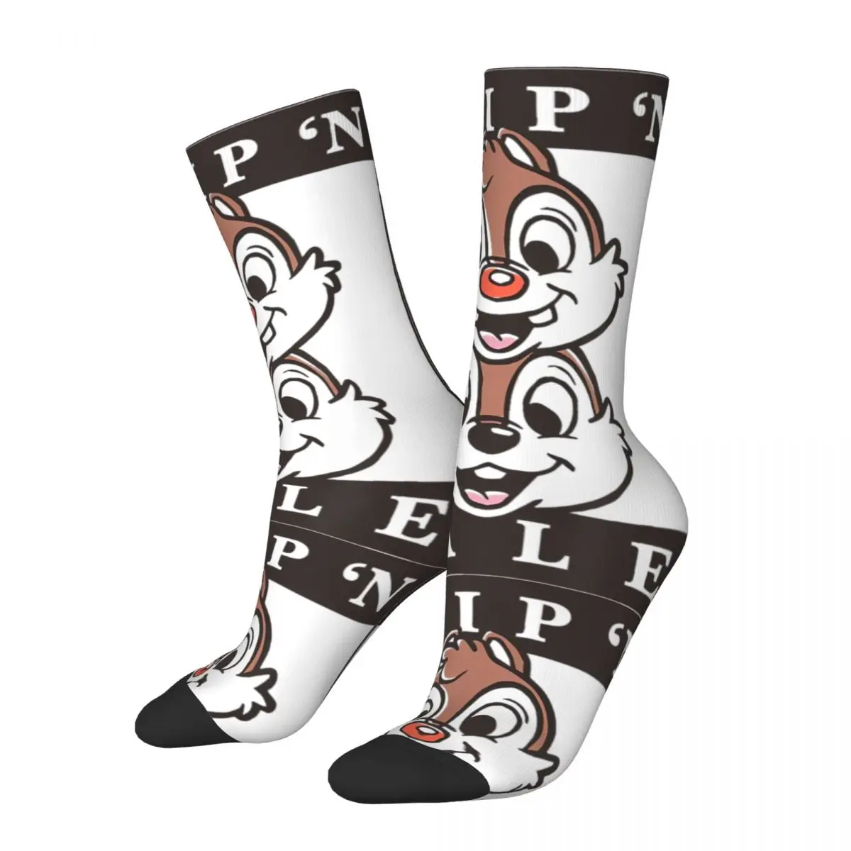 New Men's Socks Casual Chip 'N Dale Rescue Rangers Type Block Sock Skateboard Women's Socks Spring Summer Autumn Winter