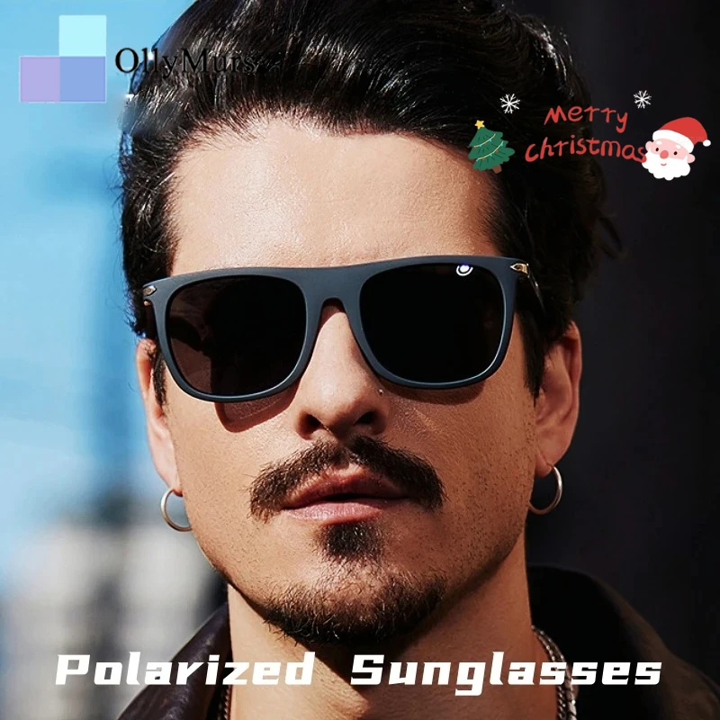 

OLLYMURS модные новые сверхлегкие поляризационные спортивные солнцезащитные очки TR90 для мужчин и женщин, квадратные оптические очки в стиле ретро для вождения, рыбалки, очки