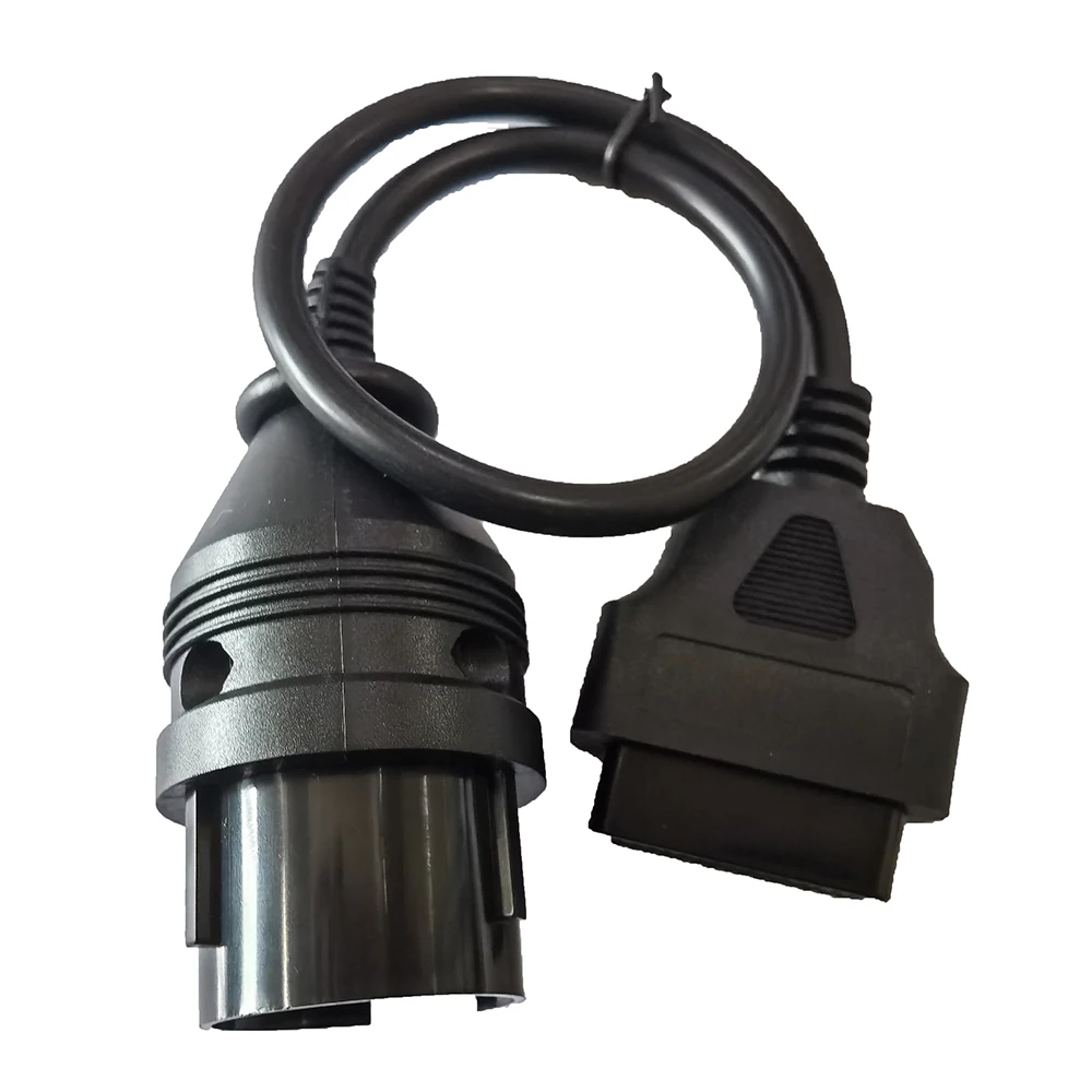 38 Pin to OBD2 Diagnostic Adapter Cable, 12V 24V 38Pin OBD2 Connector Cord 30cm, Vehicle Code Reader Wire for Workshop
