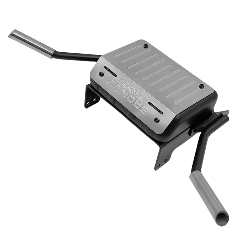 Tanque De Combustível Simulado De Metal E Tubo De Escape, Modificação De Atualização, R, C, Rock Crawler, Caminhão, Trax, TRX4, Ford, Ranger, XLT, 1:10