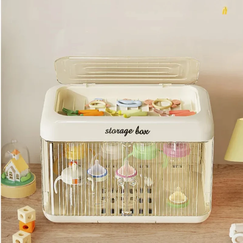 

Baby Supplies Storage Box Tableware Organizer Auxiliary Food Tool Cabinet Bowl and Dish Drain RackChild-Friendly StorageSolution