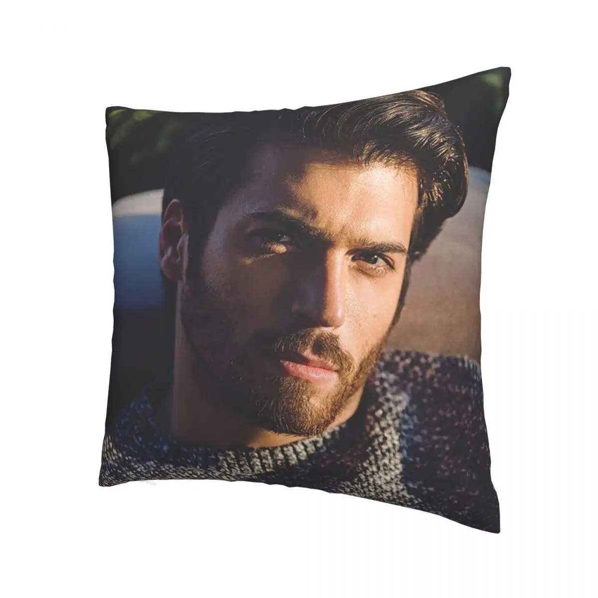 Can Yaman Daily Pillowcase Soft Cushion Cover Decorations Actor Model Lawyer Throw Pillow Case Cover Sofa Square 45*45cm