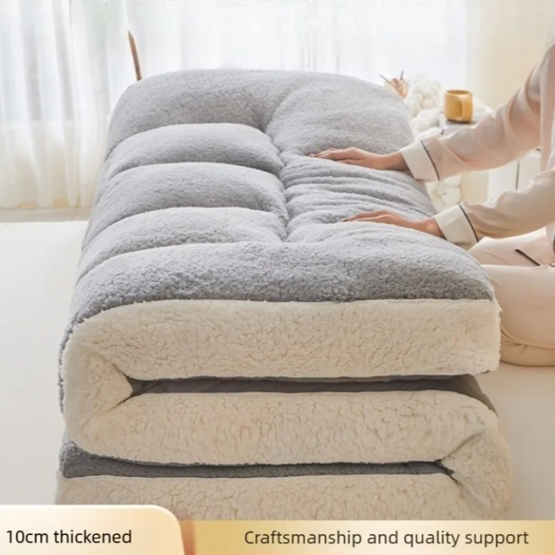 

Lamb fleece mattress soft cushion milk fleece mattress mattress household autumn and winter mattress thickened