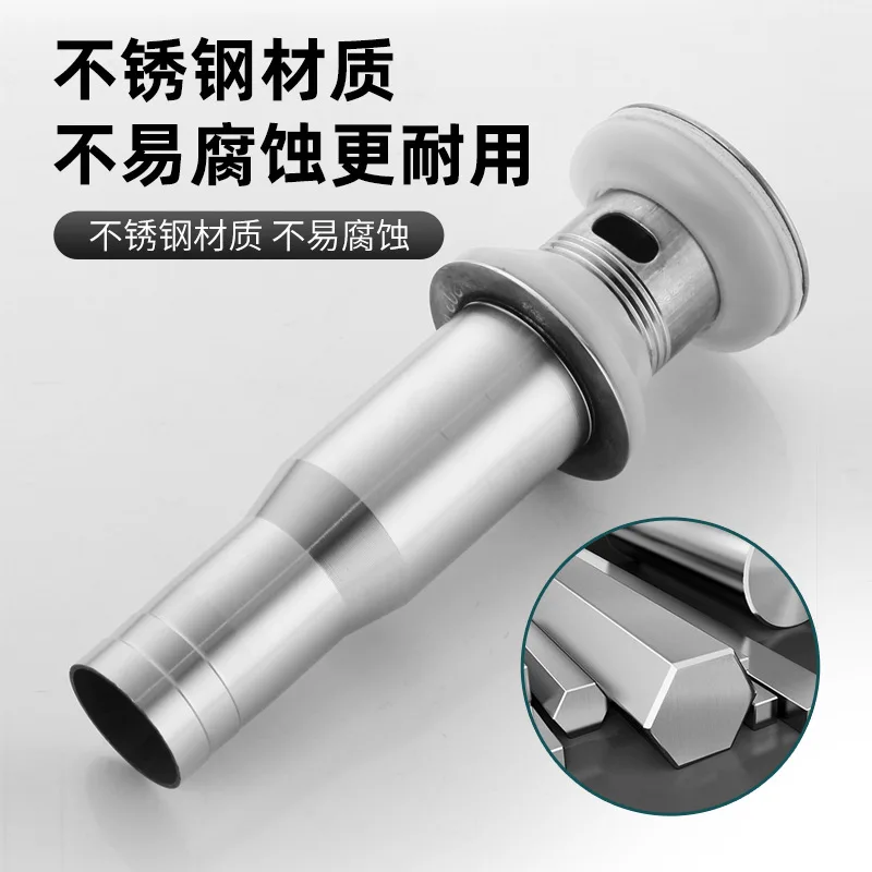 19-Hole Thickened Stainless Steel Basin Drain Anti-Clog Direct Flow For Public Washbasin With/Without Overflow Hole