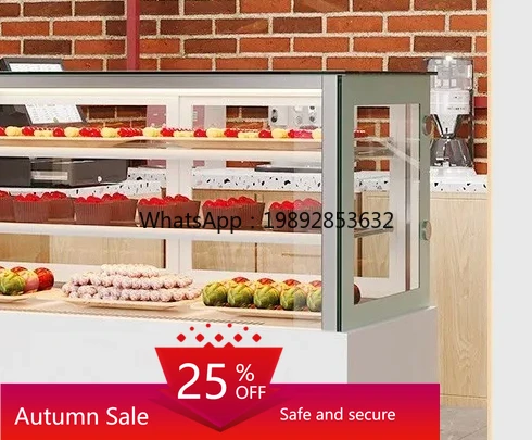 

Mini Rock Sugar Gourd Display Cabinet Mousse Salmon Cabinet Seafood Freezer Commercial