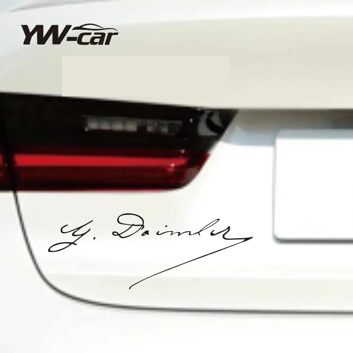 

2 - Piece Vinyl Decal Set - G Daimler Signature for Mercedes - Benz C, E, S, GLS, M, R, A, SL, V, GLC, CLA Class - Interior Dash