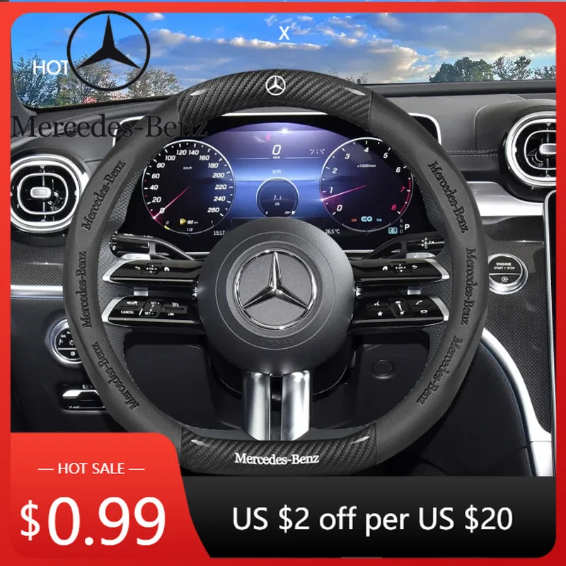 

Автомобильная наклейка на руль автомобиля для Mercedes Benz A B C E S V Class GLB GLC GLE Sprinter Pilot SLK SLC W203 W204 ML Vito W1