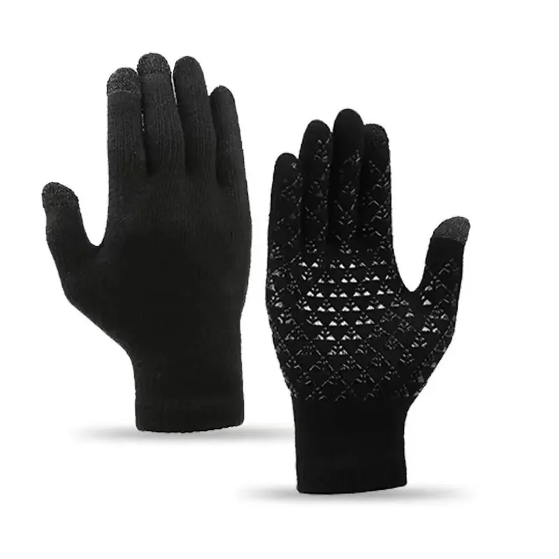 Randomly equipped with warm autumn and winter gloves for children aged 3 to 12, including anti-slip gloves with dispensing glue