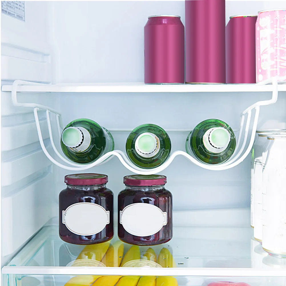 

Refrigerator Storage Rack For Soda Can Beer Can Organizer Iron Bottle Holder Kitchen Bar Cooler Shelf Rustproof