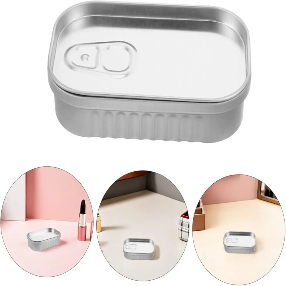 Portable Tinplate Metal Tin Box Compact Vintage Storage Box Novelty Pill Cases Travel