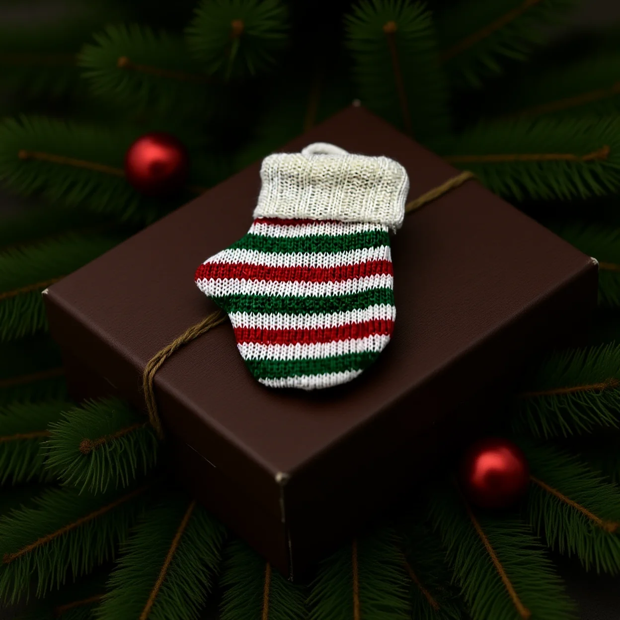 Christmas Tree Ornament Christmas-Themed Mini Christmas Hanging Ornament Cutlery Decorative Cover Mini Holiday Table Decoration