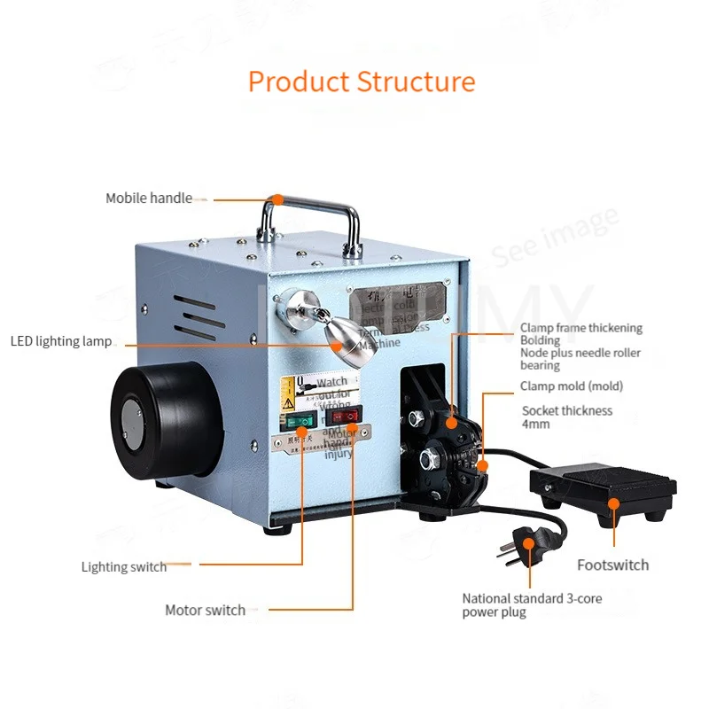 Electric Cold Pressing Terminal Crimper Tools Terminal Crimping Machine 60W/220V