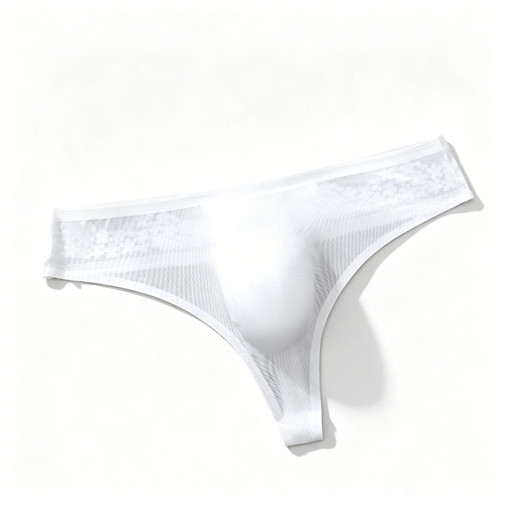 

Men Seamless Ice Silk T-Back Thong with 3D U-Convex Pouch, Ultra-Thin Breathable Underwear Ice Silk Comfort Quick Dry Underpants
