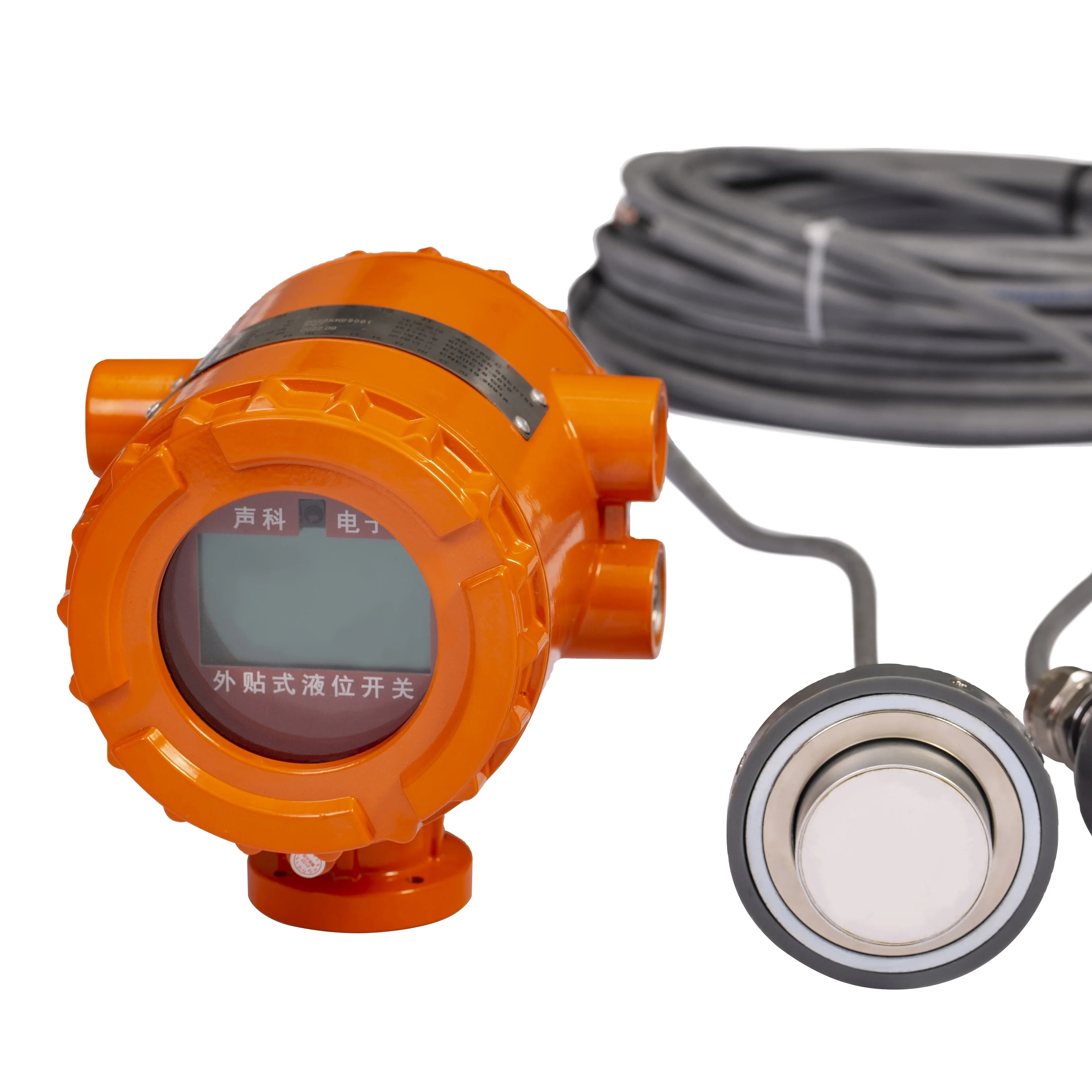 Non-invasive Ultrasonic level transmitter for Fuel Tank Level Sensor No tank break-in With LCD to display liquid levels