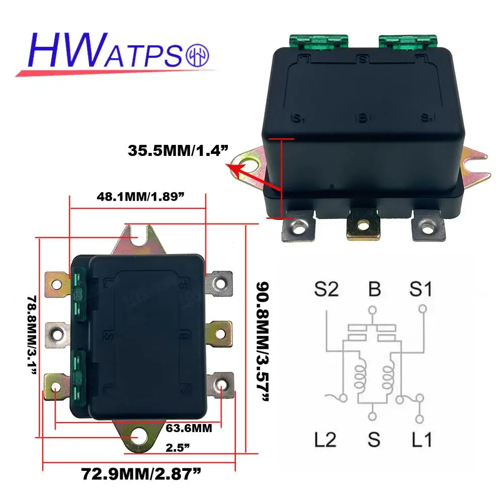 1/5/10 Pcs Twin Headlight Relay 12V 30A 6 Pin External Blade Dual Fuses High & Low Beam NLR-132 Replacement Universal PR8094