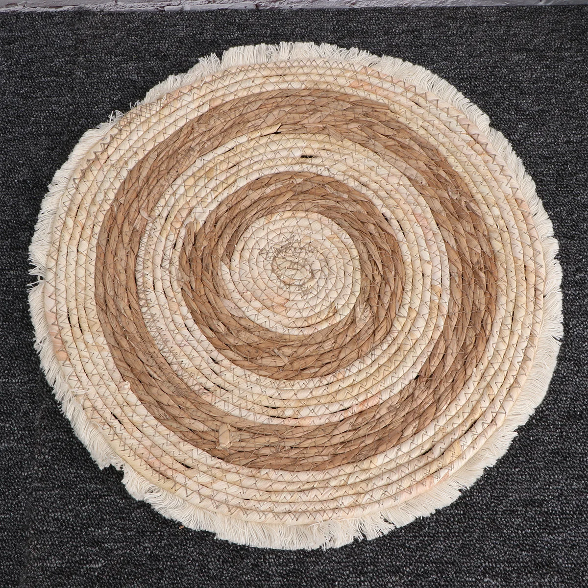 

1Pcs Durable Hand-Woven Cat Litter Pad Stylish Bohemian Style Moderate Hardness Pet Supplies Kitten Placemat Puppy Mat