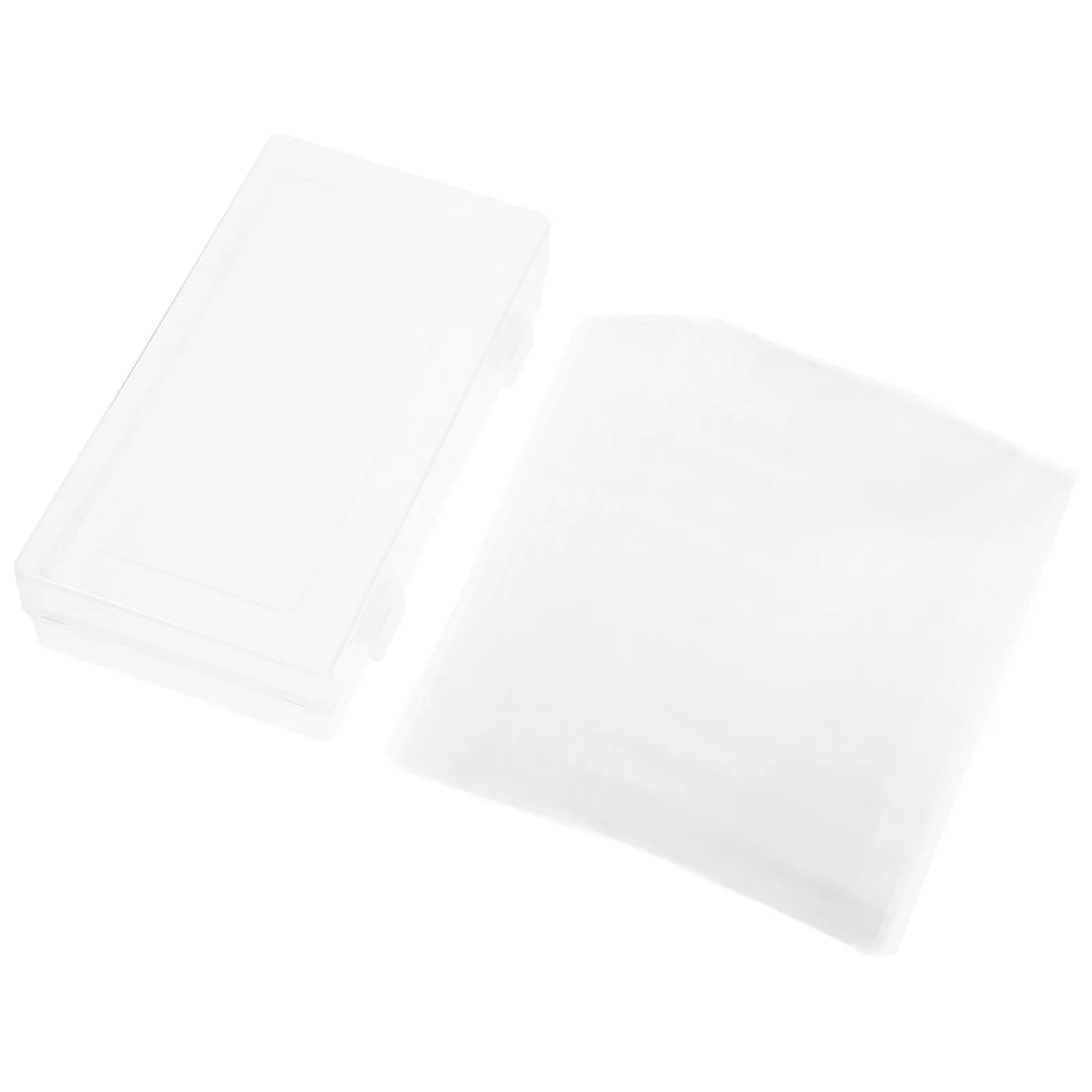 100Pcs Currency Sleeves Plastic Storage Box Transparent Bill Holder Paper Money Protector Banknote Organizer Collector Supplies