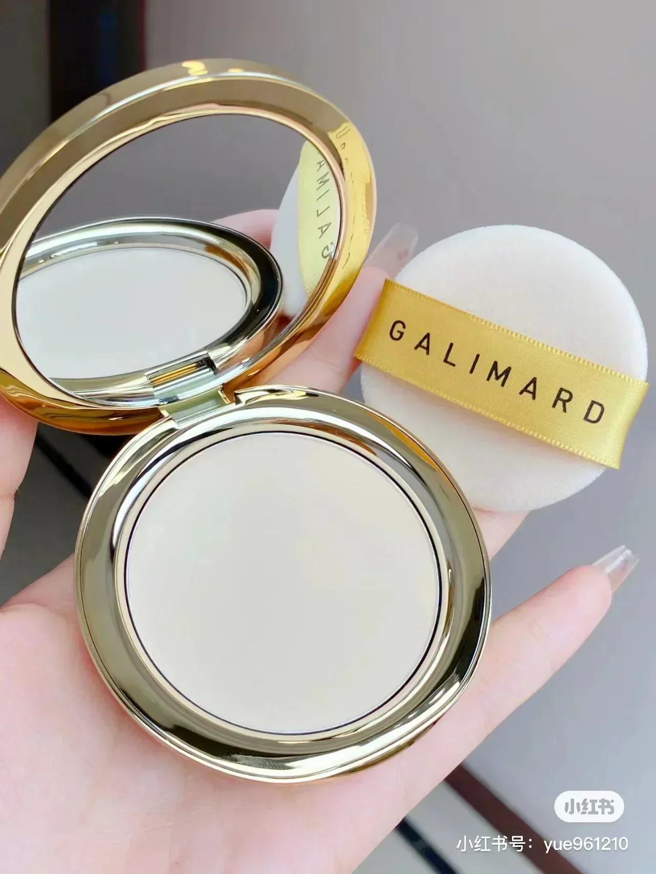 Galimard Gold Coin Pressed Powder Velvet Matte Invisible Pores Concealer Oil-Control Long-Lasting Original Genuine Beauty Makeup