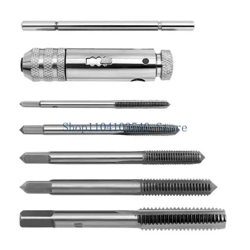 02DC Ajuste ajustável da mão-t Chave suporte do suporte toque com thread Tap Manual Tapping