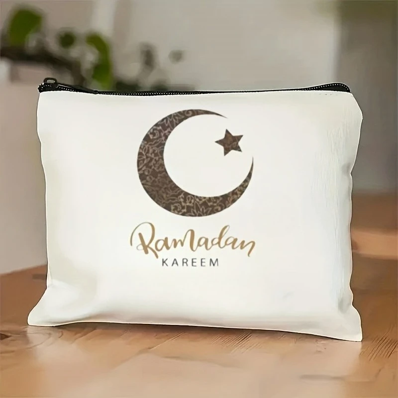 

Подарочные наборы к Ид: Сумки для подарков Ид Мубарак, косметички для мусульман к Рамадану, бежевые косметички на молнии для хранения