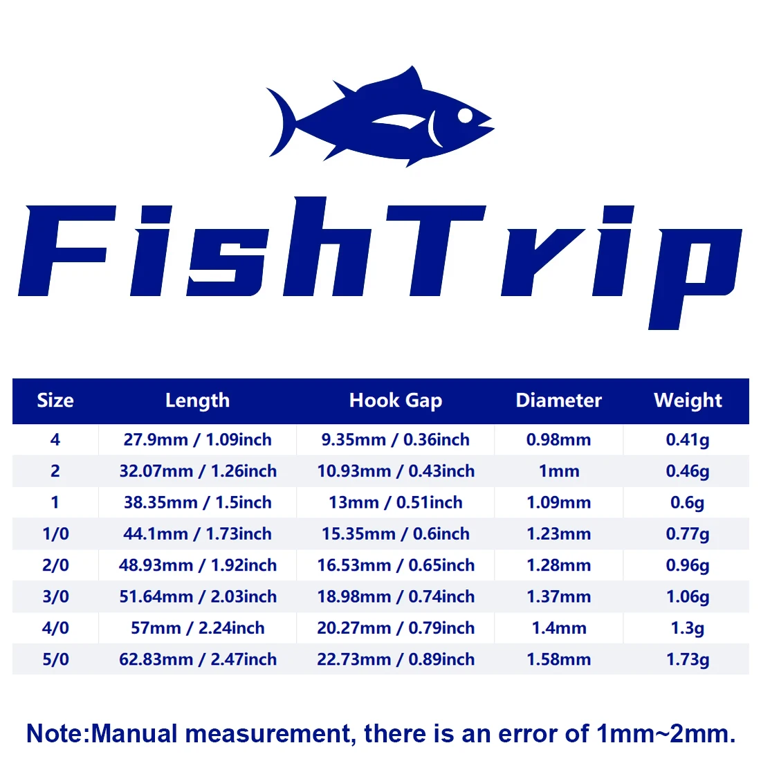 FishTrip 10Pcs Drop Shot Hook Swivel Wide Gap Worm Hook for Soft Lure Fishing, Saltwater & Freshwater image 2