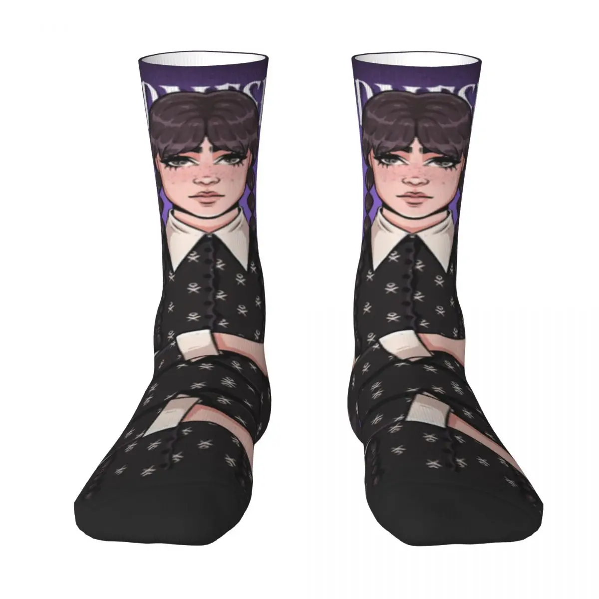 Wednesday Adams Unisex Socks Outdoor 3D Print Happy Socks Street Style Crazy Sock