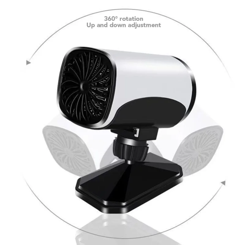 150W 12V Compact Car Heater 2 In 1 Cooling Heating Windshield Defroster Defogger For Vehicle