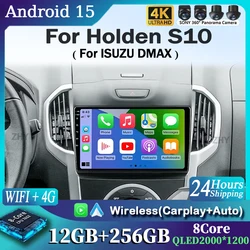 Android 15 Car Carplay Player For Chevrolet Holden S10 TRAILBLAZER COLORADO ISUZU DMAX GPS Radio Audio Multimedia Stereo BT Navi