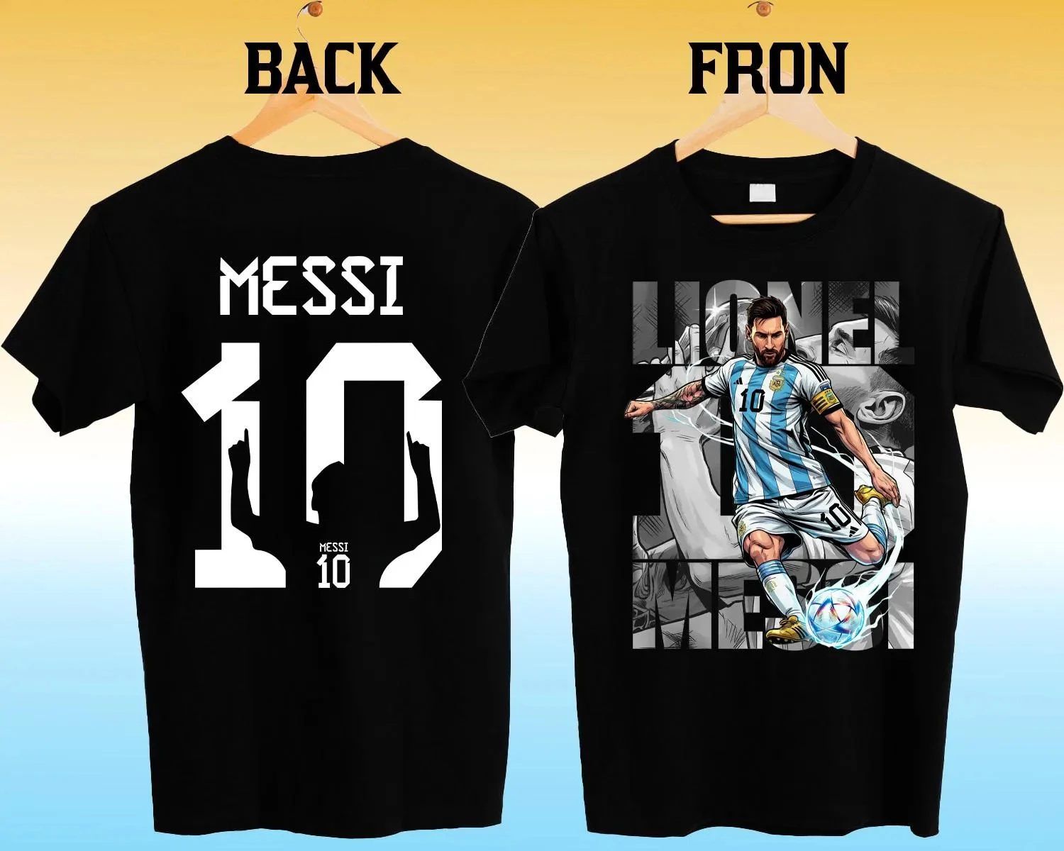 2026 Messi Portrait Graphic Oversized T Shirt Hip Hop Streetwear Unisex Casual Short Sleeve Tee Multiple Colors Option
