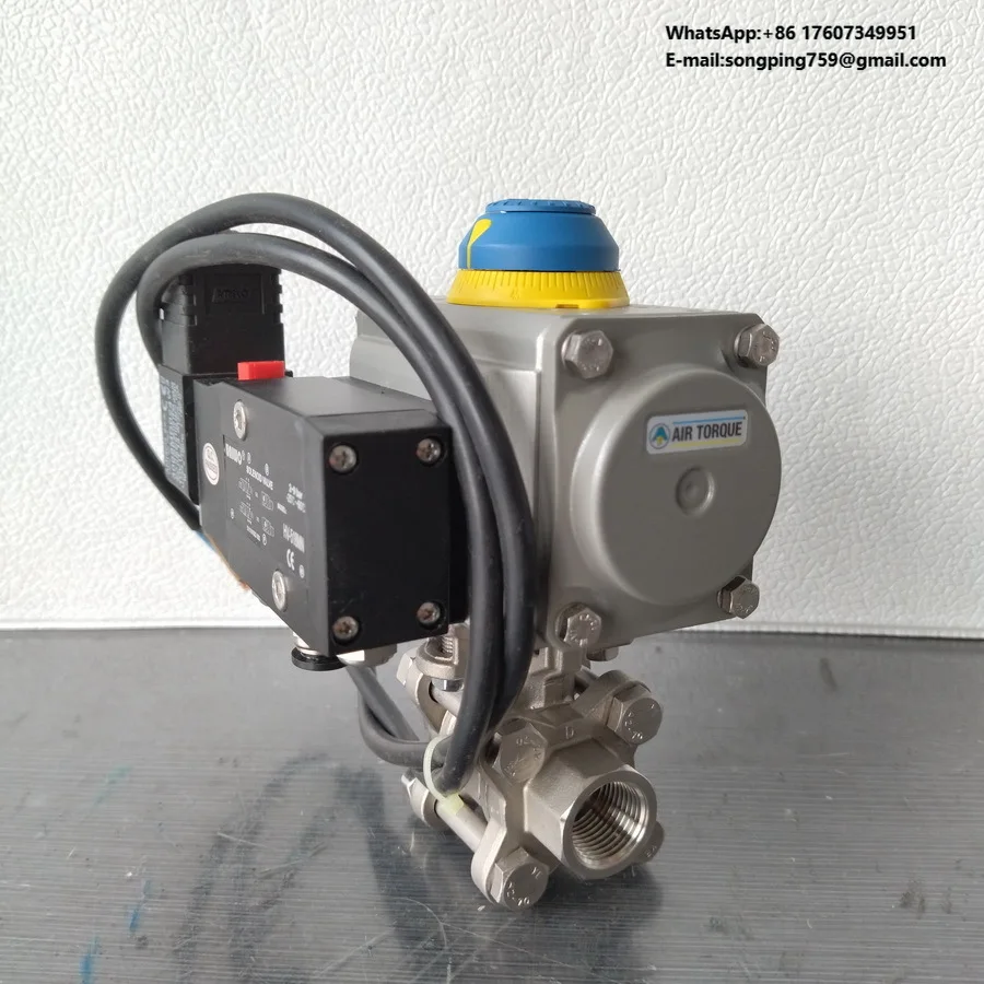 

AT air Torque Pneumatic Single Acting Double Acting Actuator Threaded Stainless Steel Ball Valve With UNIWO Solenoid Valve