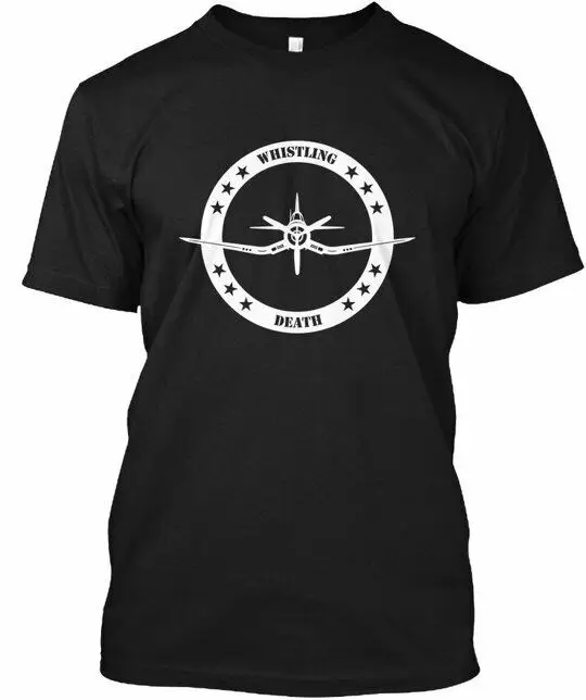 Vought F4u Corsair Whistling Death Tee TShirt Cotton Crew neck