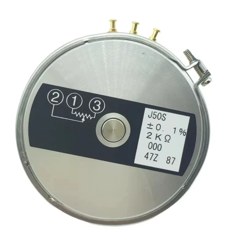 1pcs，Single turn 360 degree rotary potentionmeter， J50S ±0.1% 1KΩ 2KΩ 5KΩ 10KΩ，Shaft diameter 6mm