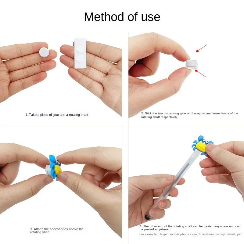 어린이 명절 선물용 DIY 스티커 스피닝 탑 3D 만화 스티커, 최고의 조합, 재미와 스트레스 해소 장난감