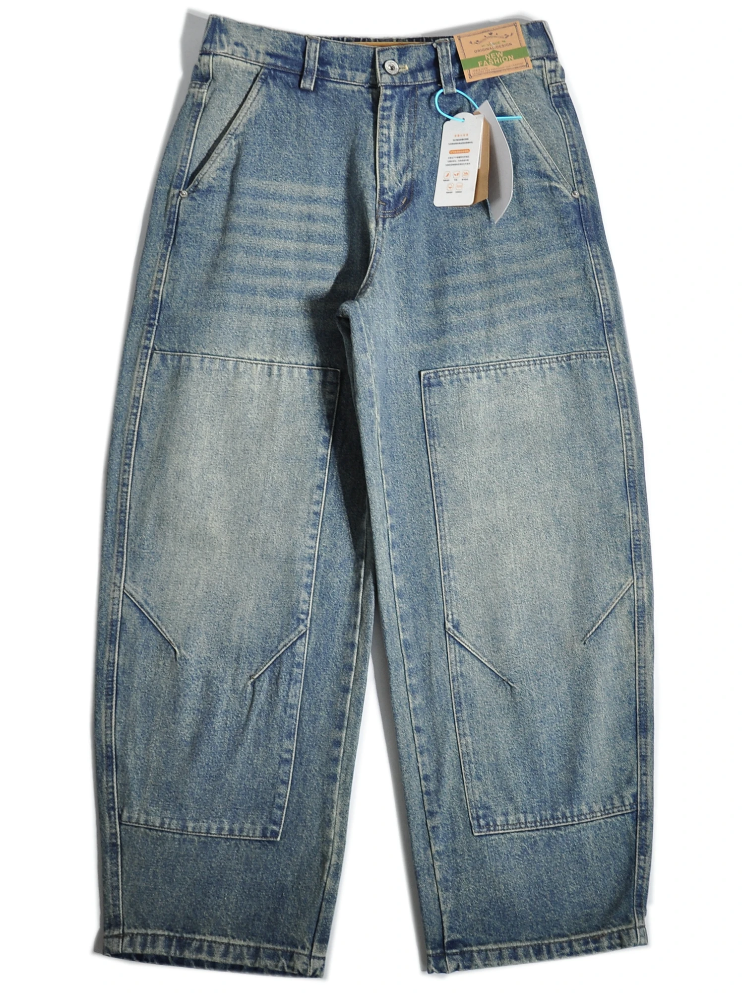 

Мужские джинсы для лесорубов американского производства, свободные прямые повседневные брюки из плотного денима, осенняя коллекция