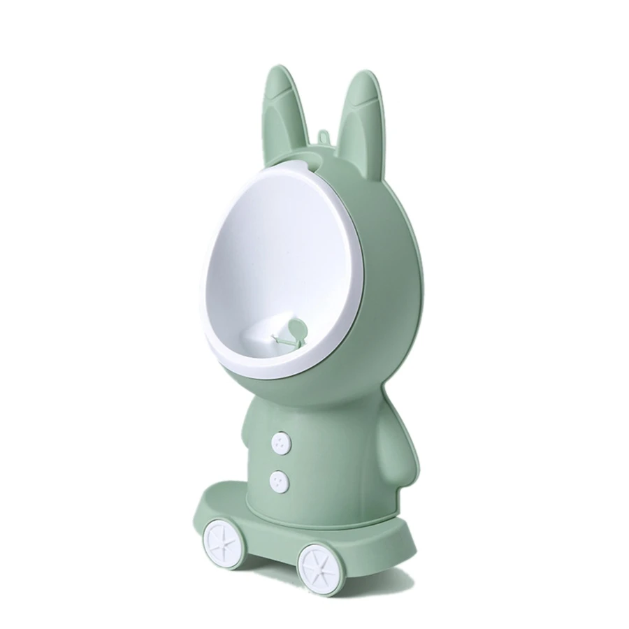 AAM-Baby Boy Potty Toilet Training Children Stand Vertical Urinal Pee Infant Toddler Wall-Mounted Hook Potty Toilet Green