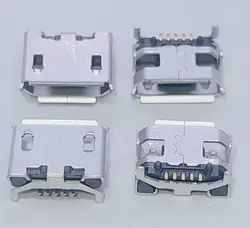 10-100pcs Micro USB Mini 5pin 7.2mm jack Ox horn Four legs plate socket short needle Female socket For JBL Flip2 Flip 2 Alcatel