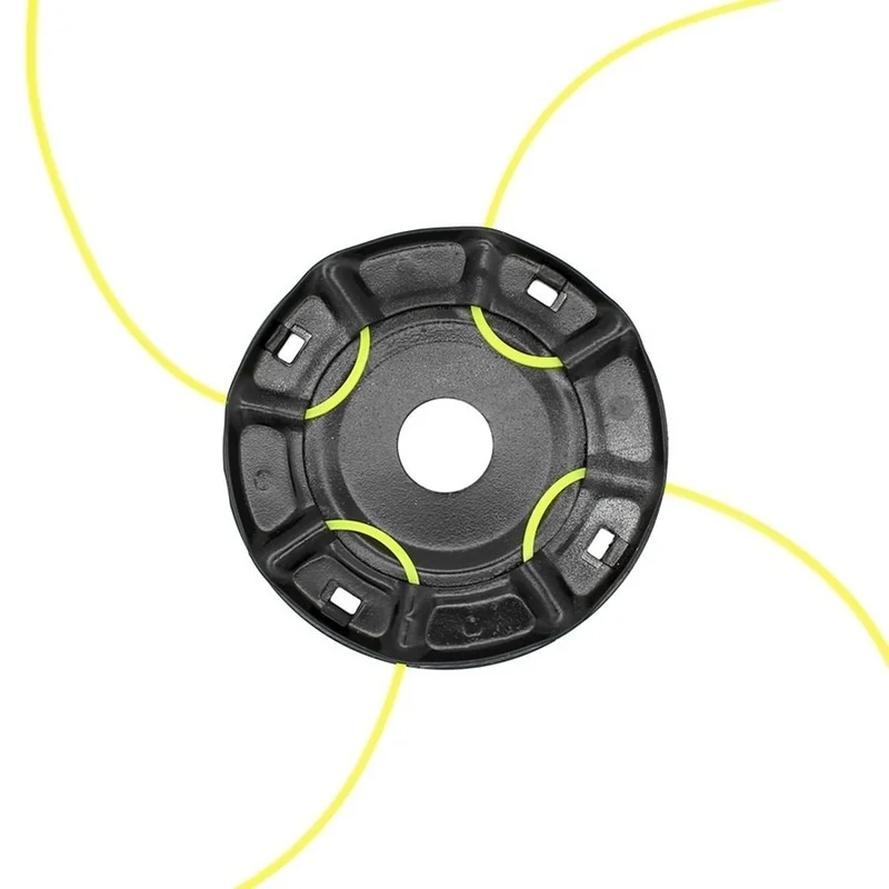 Imagem -02 - Ferro Strimmer Cabeça com Quatro Linhas Escova Cortador Grama Aparador Novo
