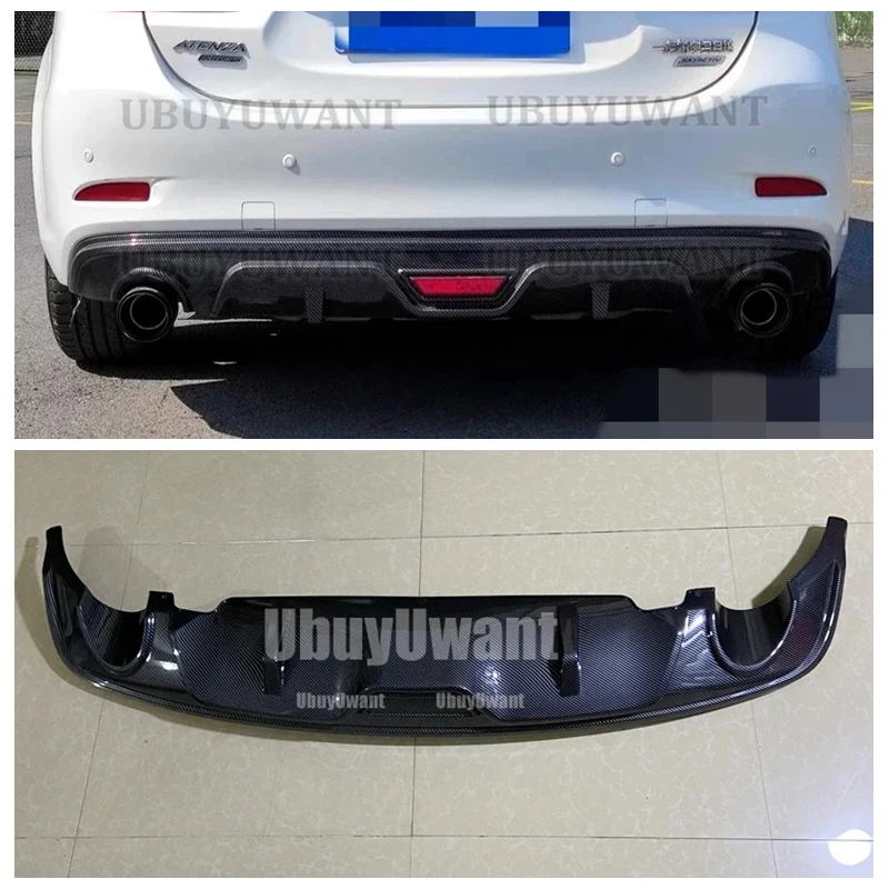 

Car Rear Bumper Diffuser Spoiler Lip Splitter Rear Bumper Lip Protector Guard Car-Styling For Mazda 6 Atenza 2014-2018