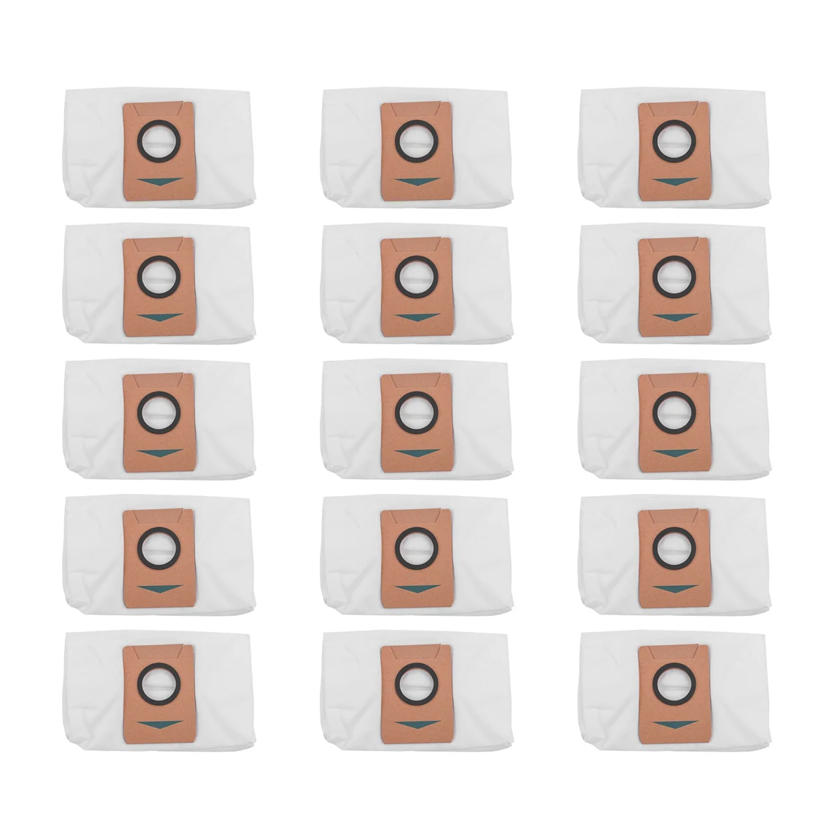 

For DEEBOT X1 OMNI Robot Vacuum Cleaner High Capacity Leakproof Dust Bag Replacement Parts, 15 Pack