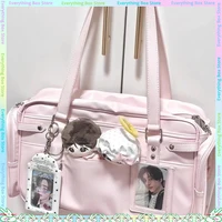 Nuevo bolso rosa Itbag Star Chaser de gran capacidad para estudiantes, desplazamientos diarios, moda, bolso cruzado Diagonal versátil, bolso de hombro para libros de texto