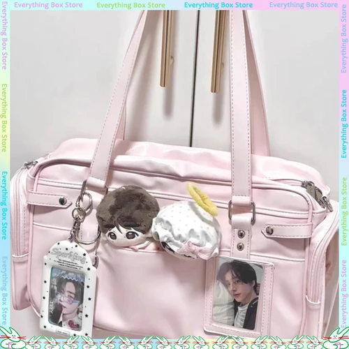 Nuevo bolso rosa Itbag Star Chaser de gran capacidad para estudiantes, desplazamientos diarios, moda, bolso cruzado Diagonal versátil, bolso de hombro para libros de texto