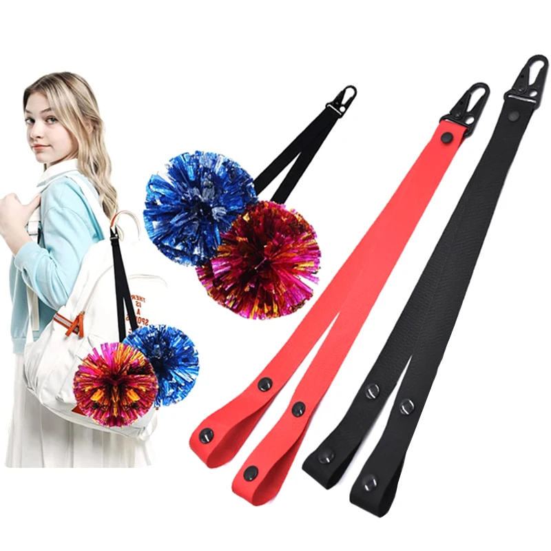 1Pcs Cheerleader Poms Holder Strap Sports Meeting Cheering Cheer Bow Holder Cheerleading Accessories For Ceremony Dance Party