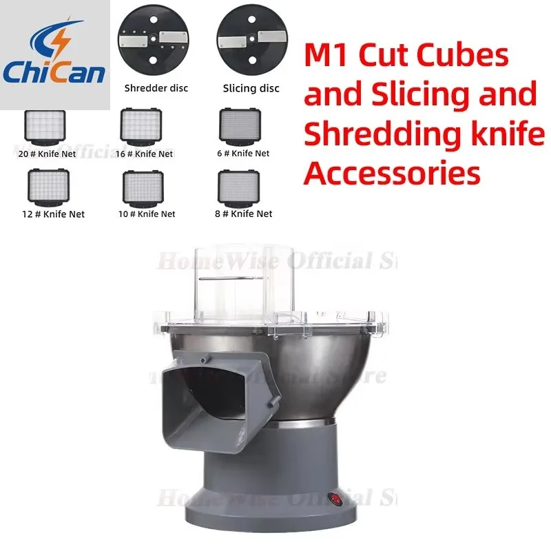 

【Hot】Homewise Cut Cubes and Slicing and Shredding knife Accessories for M1 Commercial Multifunctional Vegetable Machine