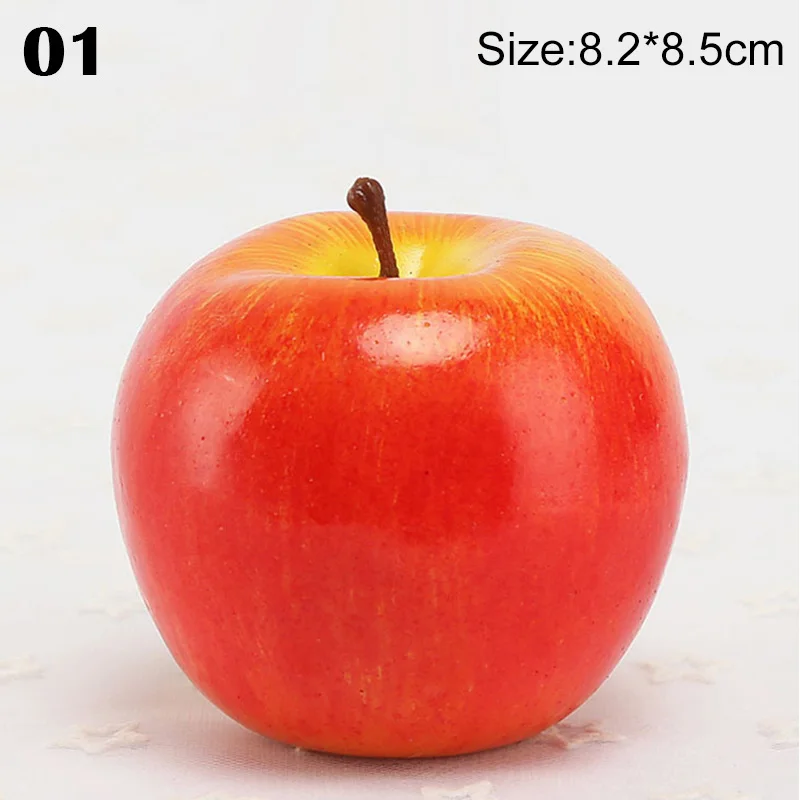 Artificial Apple Foam Model Simulation Fruit Home Ornament Fake Orange strawberry Banana Cherry Crafts Food Photography Props