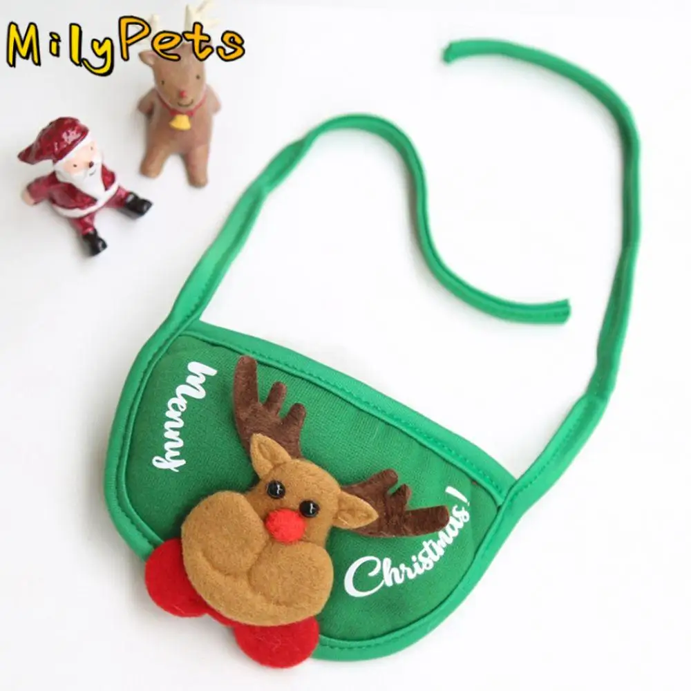 

For Small Medium Large Dog Cat Supplies Costume Decoration Bandana Santa Hat Pet Clothing Pet Triangle Scarf Pet Christmas Hat