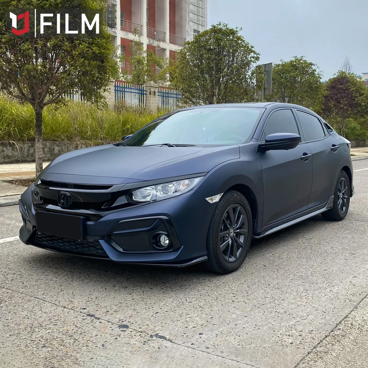 Low Price Full Body Car Wrap Vinyl Matte Black Blue Self-adhesive High Quality Car Wrapping Vinyl Roll